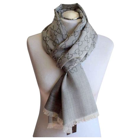 grey gucci scarves|Gucci print head scarf.